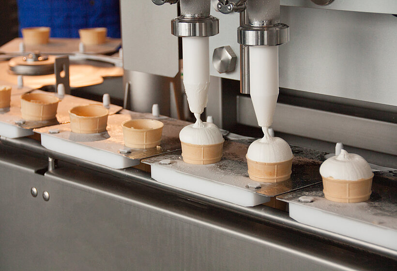 Des pompes pour produire la parfaite crème glacée