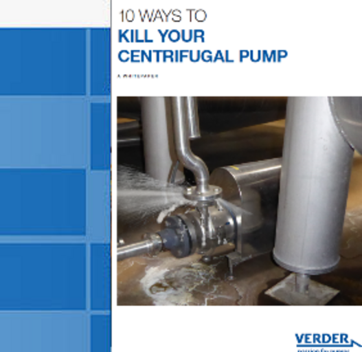 10 façons de tuer vos pompes centrifuges